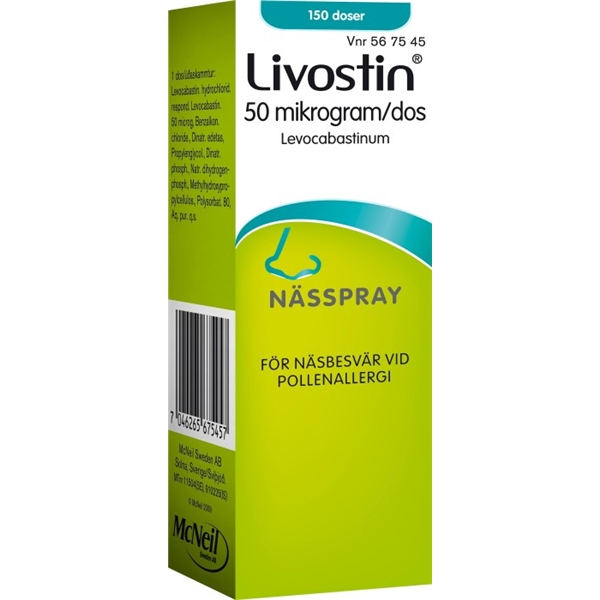 Livostin nässpray 0,5mg (Läkemedel)