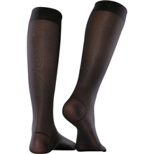S  - Svart - Mabs Knästrumpa nylon svart
