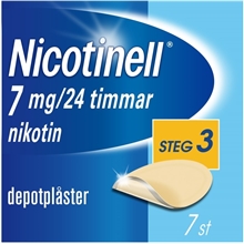 7 st/paket - Nicotinell depotplåster 7 mg/24 h (Läkemedel)