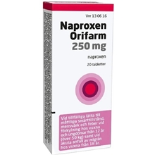 Naproxen Orifarm 250 mg (Läkemedel)