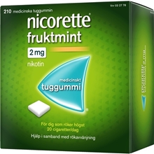 Nicorette Tuggummi fruktmint (Läkemedel)