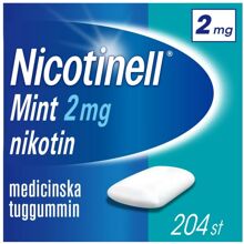 Nicotinell Tuggummi Mint 2mg (Läkemedel) 204 st/paket