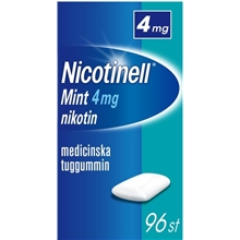 96 st/paket - Nicotinell Tuggummi 4mg (Läkemedel)