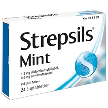 24 tabletter - Mint - Strepsils  (Läkemedel)