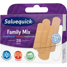 26 st/paket - Salvequick Family Mix