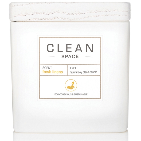 Clean Space Fresh Linens Scented Candle (Bild 1 av 3)