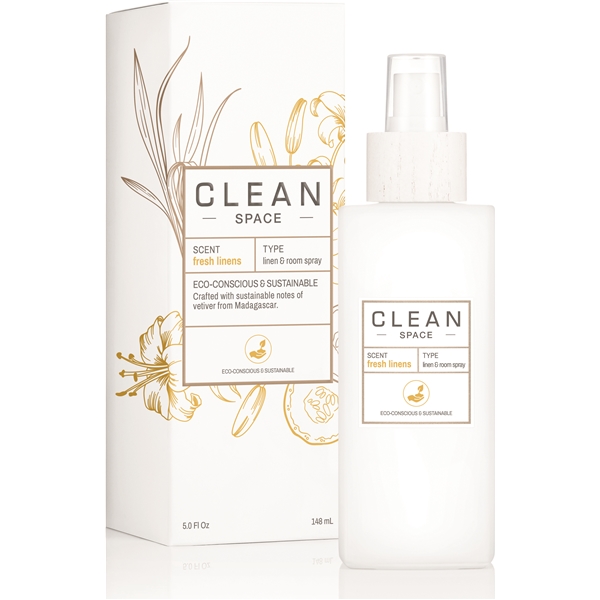 Clean Space Fresh Linens Room Spray (Bild 3 av 3)