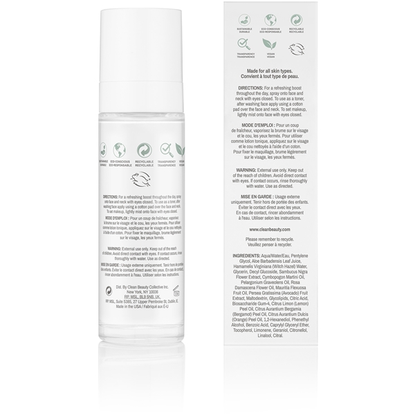 Clean Reserve Elderflower Face Mist (Bild 2 av 4)