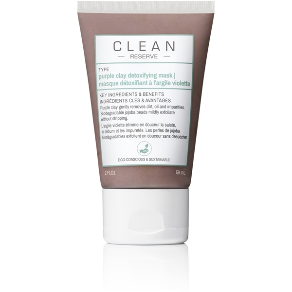 Clean Reserve Purple Clay Detoxifying Face Mask (Bild 1 av 5)