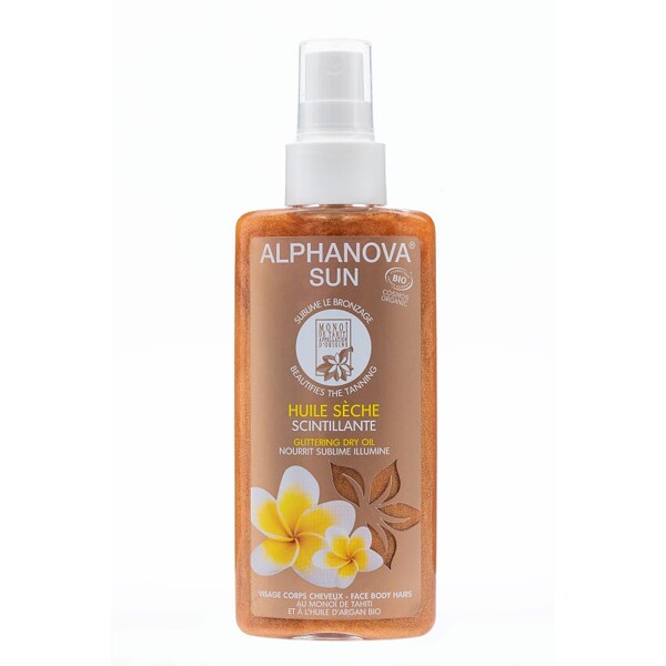 Alphanova Sun Glittering Dry Oil - Face Body Hairs