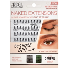 1 set - Ardell Naked Extensions Lashes Individuals Set