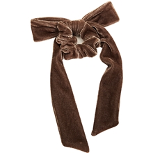 Hazelnut - Scrunchie Velvet Bow