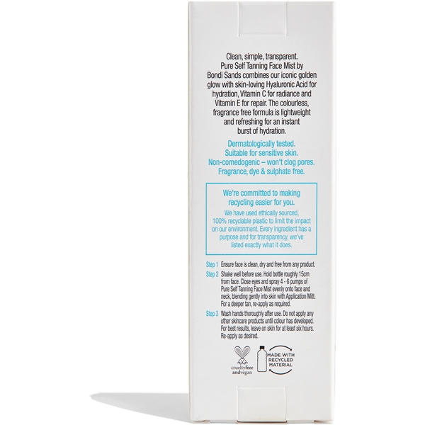 Bondi Sands Pure Self Tanning Face Mist (Bild 6 av 7)