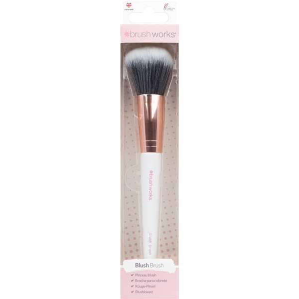 Brushworks Blush Brush - Pink & Gold