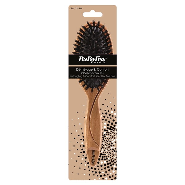 BaByliss 791966 Paddle Brush Wild Boar Bristle