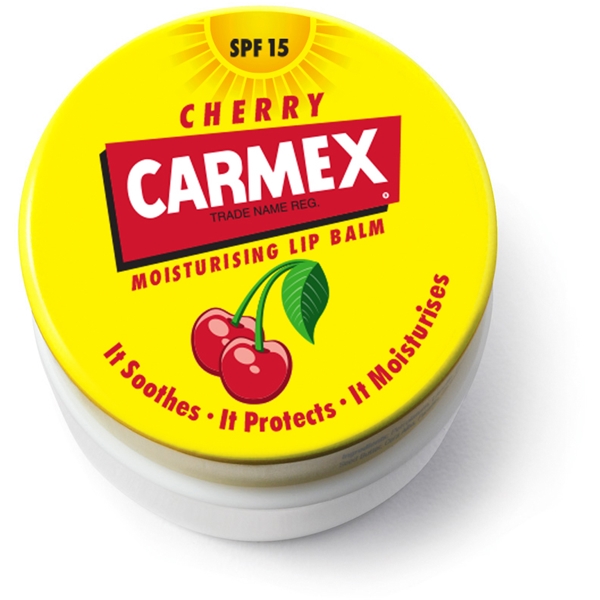 Carmex Cherry Lip Balm Jar Spf 15 (Bild 3 av 3)