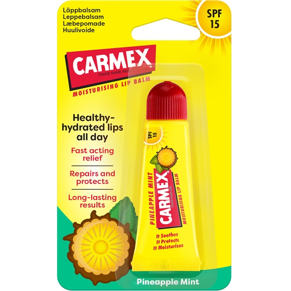 Carmex Lip Balm Pineapple Mint Tube SPF15 (Bild 1 av 3)