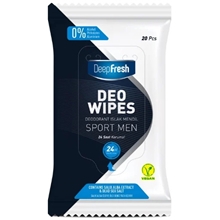 20 st/paket - Deep Fresh Deo Wipes Sport Men
