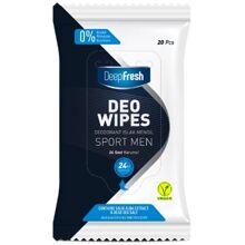 20 st/paket - Deep Fresh Deo Wipes Sport Men