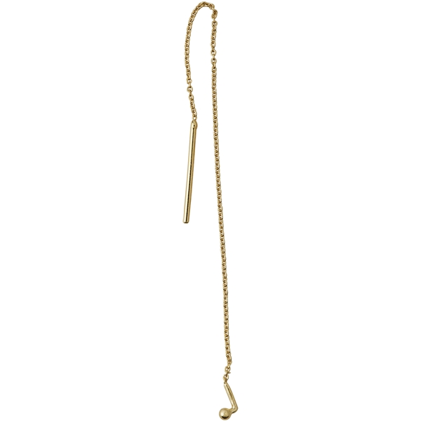 Design Letters Earring Chain Gold (Bild 1 av 3)