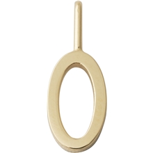 No. 000 0 - Design Letters Lucky Numbers 10 mm Gold 0-9