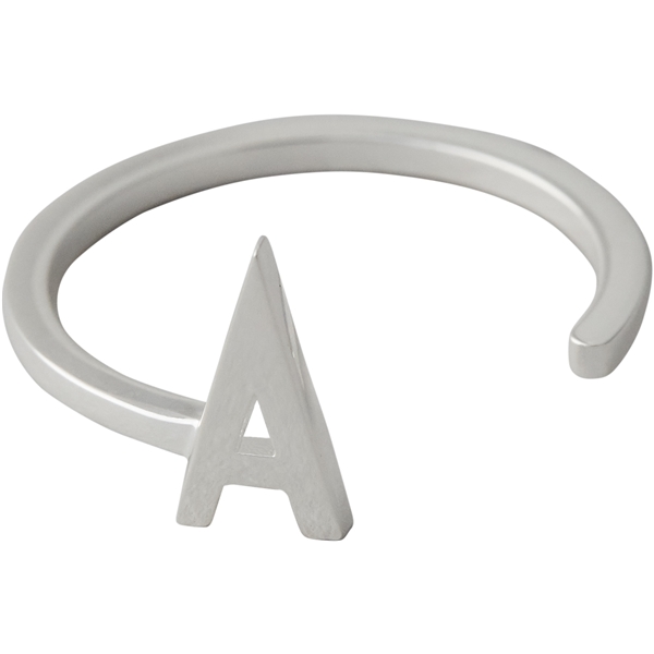 Design Letters Ring Silver A-Z (Bild 1 av 2)