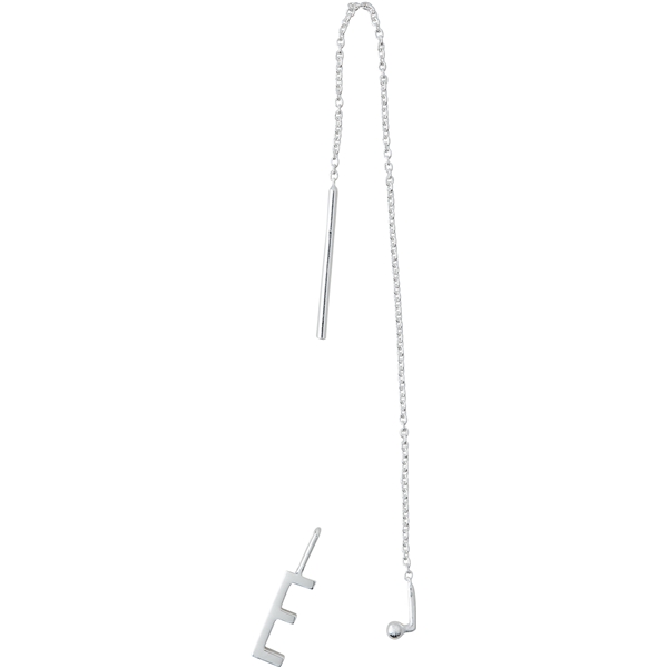 Design Letters Earring Chain Silver (Bild 3 av 3)