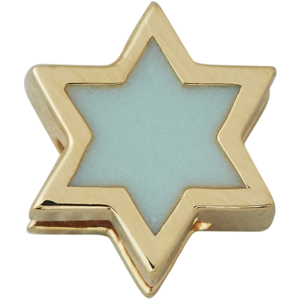 Design Letters Enamel Star Charm Gold