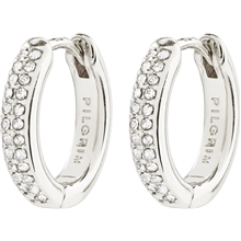 14242-6003 BLOOM Crystal Hoop Earrings 1 set