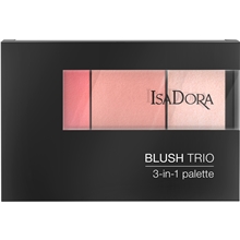 12 gram - No. 070 Coral Silk - IsaDora Blush Trio 3 in 1 Palette