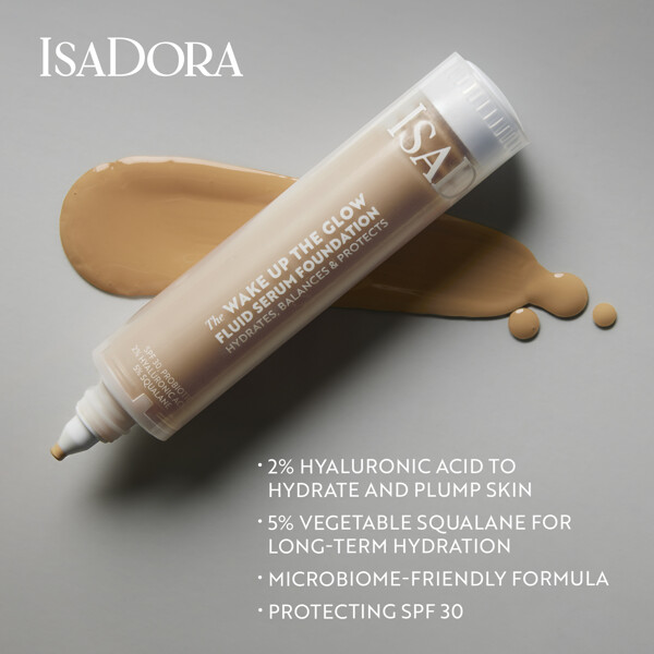 IsaDora The Wake Up the Glow Fluid Foundation (Bild 5 av 6)