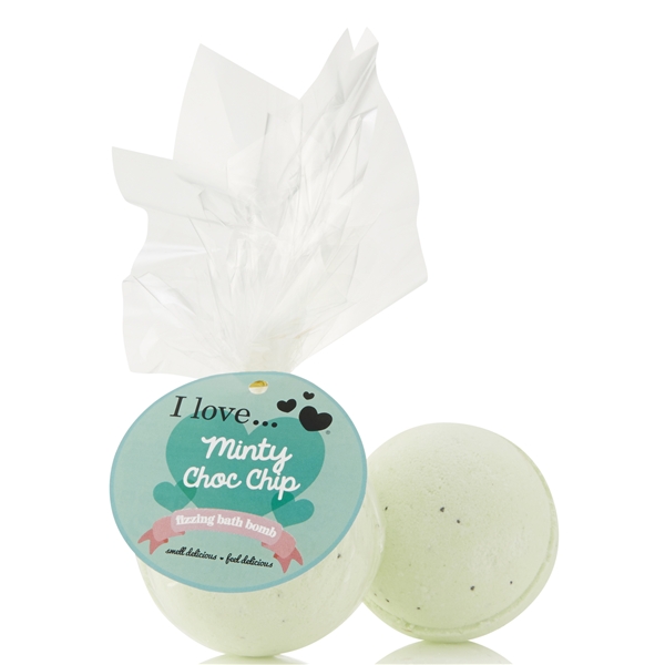 Minty Choc Chip Fizzing Bath Bomb