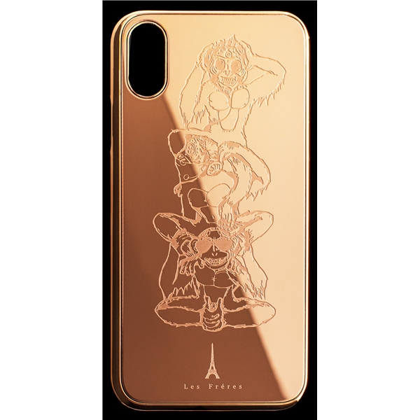 Les Fréres Rosé Monkeys iPhone Case