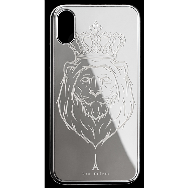 Les Fréres Silver Lion iPhone Case