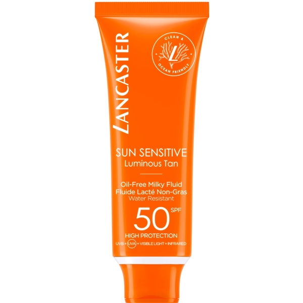 Lancaster SPF50 Sun Sensitive Oil Free Milky Fluid (Bild 1 av 3)