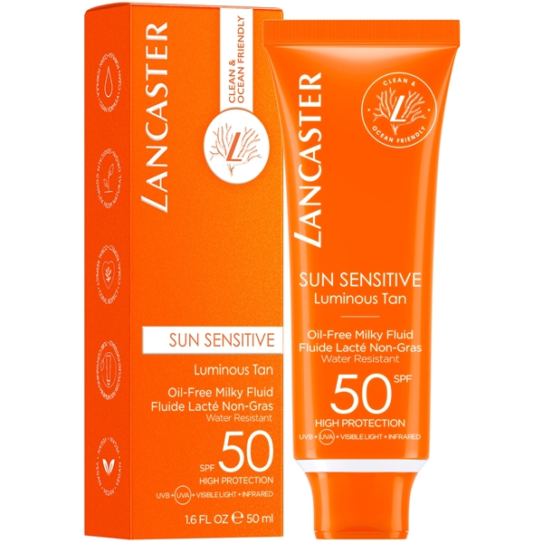 Lancaster SPF50 Sun Sensitive Oil Free Milky Fluid (Bild 2 av 3)