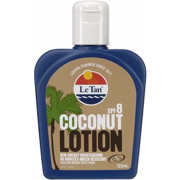 Le Tan Coconut Lotion SPF 8 Solprodukter