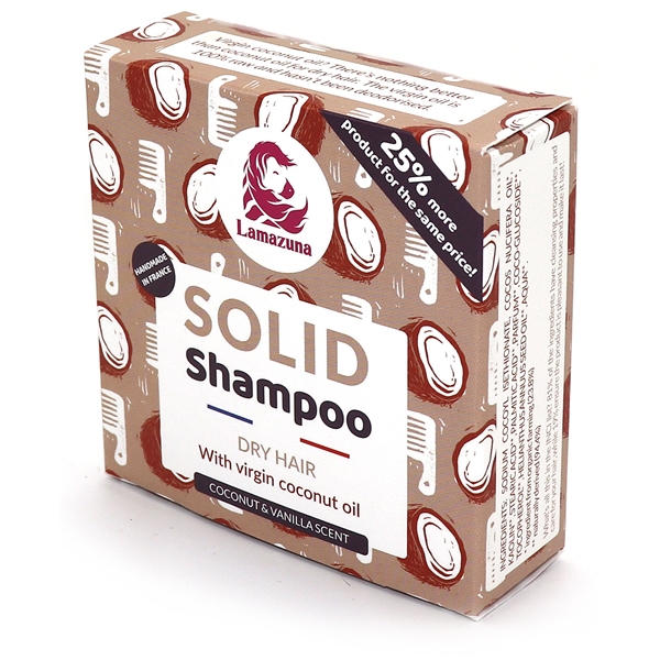 Lamazuna Solid Shampoo Dry Hair w Coconut Oil (Bild 1 av 3)