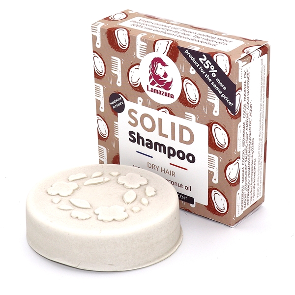 Lamazuna Solid Shampoo Dry Hair w Coconut Oil (Bild 2 av 3)