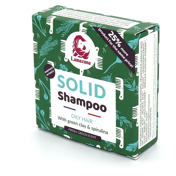 Lamazuna Solid Shampoo Oily Hair w Green Clay (Bild 1 av 3)