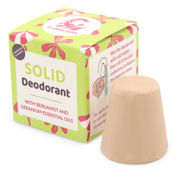 Lamazuna Solid Deodorant w Bergamot & Geranium (Bild 1 av 2)