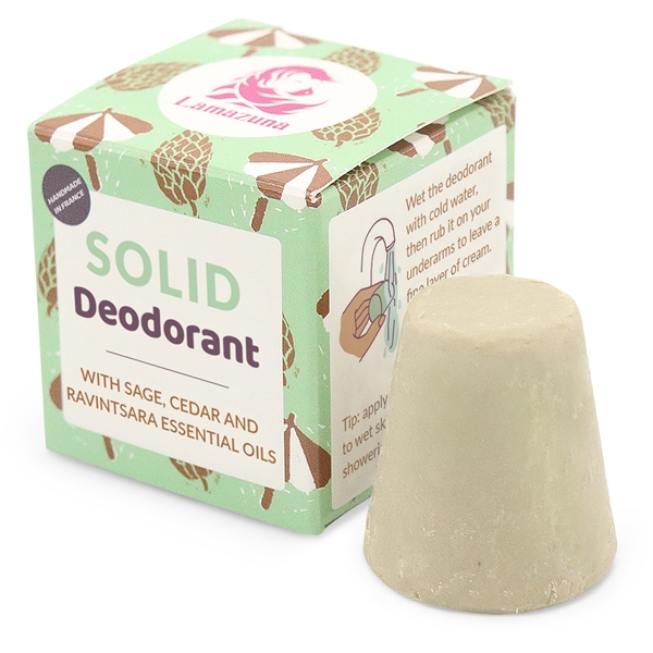 Lamazuna Solid Deodorant Sage, Cedar, Ravintsara (Bild 1 av 2)