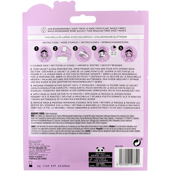 Oh K! Hyaluronic 2 Step Serum Mask (Bild 4 av 4)