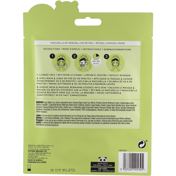 Oh K! Retinol Hydrogel Mask (Bild 2 av 2)