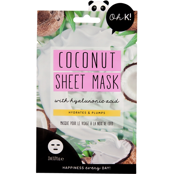 Oh K! Coconut Sheet Mask with Hylauronic Acid (Bild 1 av 3)