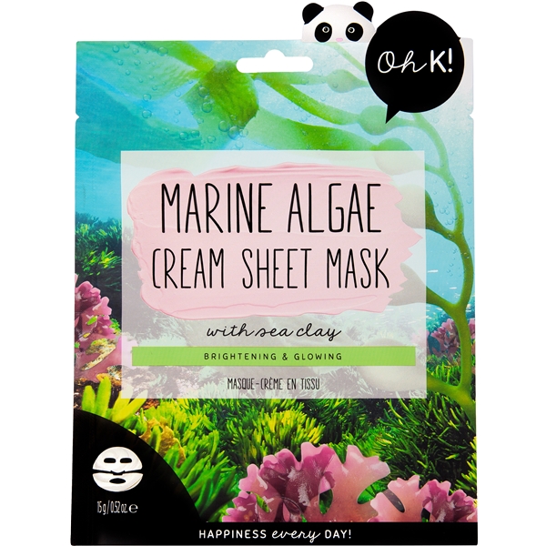 Oh K! Marine Algae Cream Sheet Mask with Sea Clay (Bild 1 av 4)
