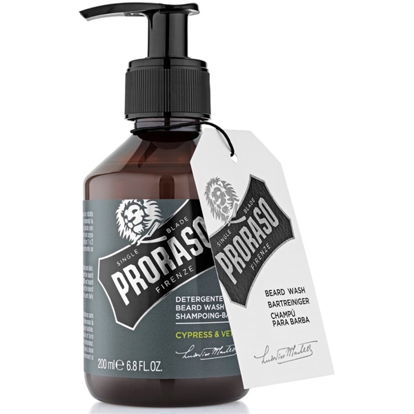Proraso Beard Shampoo Cypress & Vetyver (Bild 2 av 3)