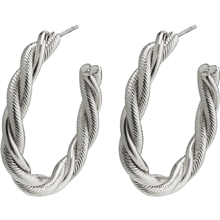 1 set - 26202-6063 Baya Twisted Silver Earrings