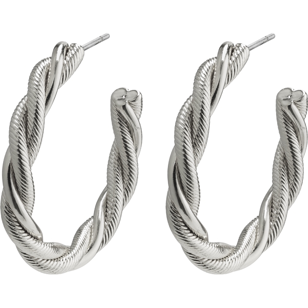 26202-6063 Baya Twisted Silver Earrings (Bild 1 av 2)