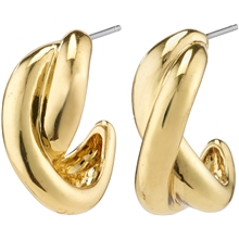 14214-2043 Belief Chunky Twist Hoops Gold Plated